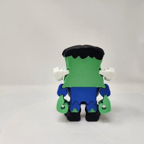 Frankenstein Gnome w/Wrench 3D Printed Articulated Flexi Factory Figure 4.5" (h) - Picture 6 of 7